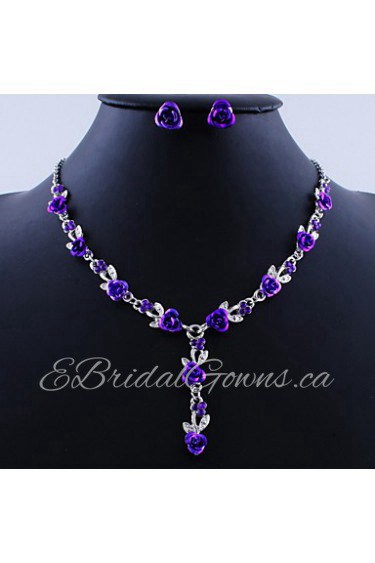 Jewelry Set Women's Birthday / Gift / Party / Daily / Special Occasion Jewelry Sets Alloy Necklaces / Earrings As the Picture