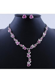 Jewelry Set Women's Birthday / Gift / Party / Daily / Special Occasion Jewelry Sets Alloy Necklaces / Earrings As the Picture