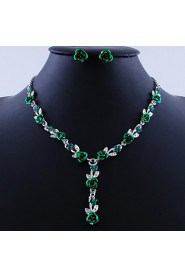 Jewelry Set Women's Birthday / Gift / Party / Daily / Special Occasion Jewelry Sets Alloy Necklaces / Earrings As the Picture