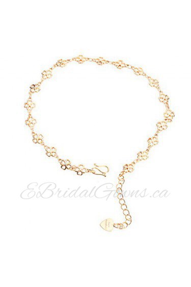 Women's Anklet Bracelet Alloy Crystal