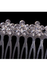 Alloy Hair Combs With Rhinestone Wedding/Party Headpiece