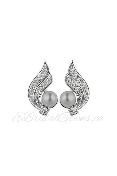 Stud Earrings Women's Alloy Earring Cubic Zirconia