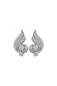 Stud Earrings Women's Alloy Earring Cubic Zirconia