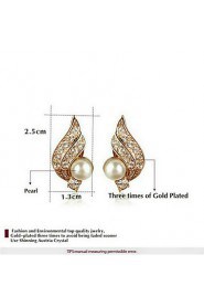 Stud Earrings Women's Alloy Earring Cubic Zirconia