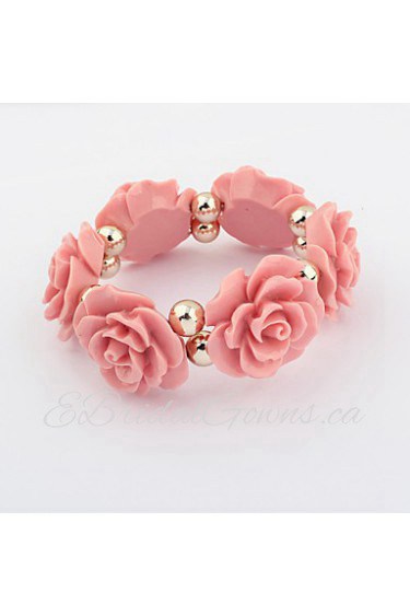 Lucky Star Women's Fashion Ball Flower Bracelet More Colors