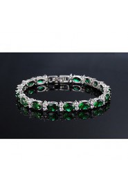 Women's Chain Bracelet Alloy Cubic Zirconia