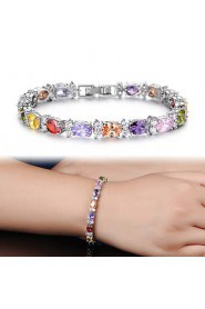 Women's Chain Bracelet Alloy Cubic Zirconia