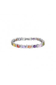 Women's Chain Bracelet Alloy Cubic Zirconia