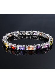 Women's Chain Bracelet Alloy Cubic Zirconia