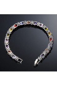 Women's Chain Bracelet Alloy Cubic Zirconia