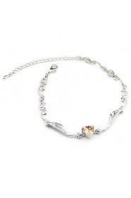 Delicate Alloy With Cubic Zirconia Women's Bracelets(More Colors)