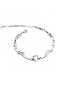 Delicate Alloy With Cubic Zirconia Women's Bracelets(More Colors)