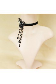 Ladies' Necklace With Crystal Imitation Pearl