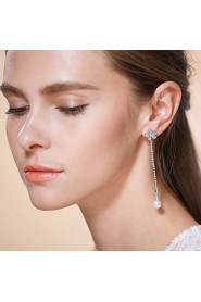 Korean Fashion Elegant Women's Alloy Drop Earrings