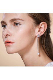 Korean Fashion Elegant Women's Alloy Drop Earrings