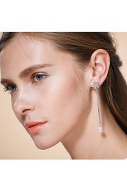 Korean Fashion Elegant Women's Alloy Drop Earrings