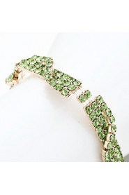 Women's Chain / Tennis Bracelet Alloy Rhinestone