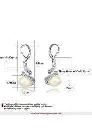 Drop Earrings Women's Alloy Earring Imitation Pearl