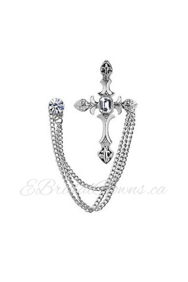 Cross Brooch (1Pc)