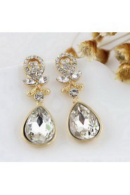 Drop Earrings Women's Alloy Earring Rhinestone