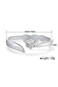 Fashion Sterling Silver Plated Bangle Women's Bracelet