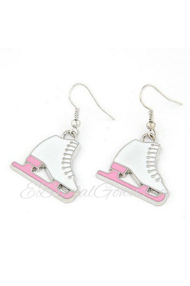 Lovely Ice Skates Shaped Women's Earrings