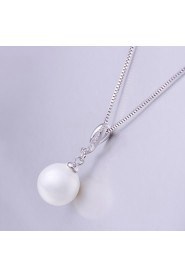 Xu Women's Pearl / Gold-Plated Diamonds Anniversary / Wedding / Engagement / Birthday / Gift / Party Necklace