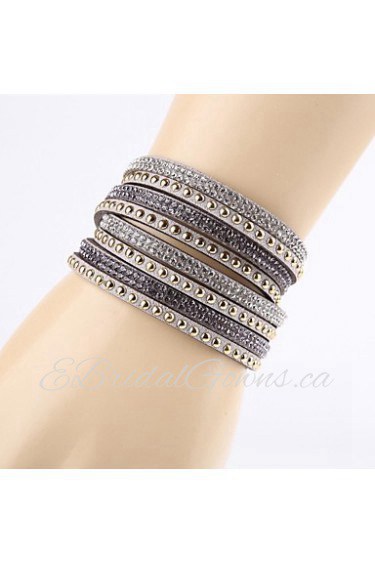 Fashion Rhinestone Buckle Ornamental Bracelet