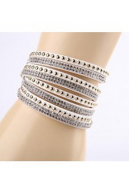 Fashion Rhinestone Buckle Ornamental Bracelet