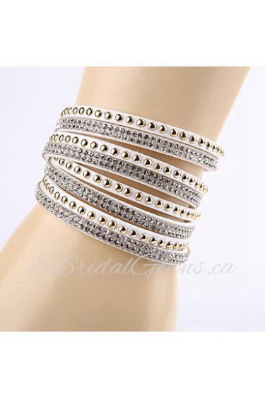 Fashion Rhinestone Buckle Ornamental Bracelet