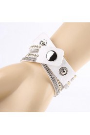 Fashion Rhinestone Buckle Ornamental Bracelet