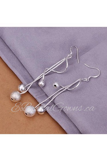 Fashion Plating Silver Earrings