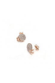 Hoop Earrings Women's Alloy Earring Imitation Pearl