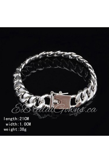 Fashion Sterling Silver Men's Bracelet