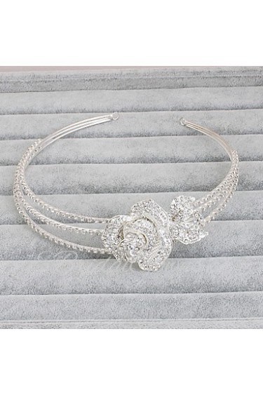 Women's Rhinestone Headpiece-Wedding / Special Occasion / Casual / Office & Career / Outdoor Headbands 1 Piece Silver Round