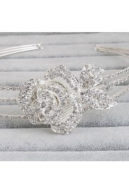 Women's Rhinestone Headpiece-Wedding / Special Occasion / Casual / Office & Career / Outdoor Headbands 1 Piece Silver Round