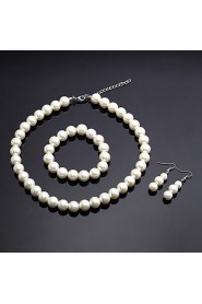 Jewelry Set Women's Anniversary / Wedding / Engagement / Birthday / Gift / Party Jewelry Sets Alloy Imitation Pearl Necklaces / Earrings