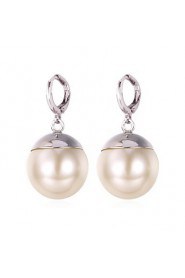 InStyle 18K Chunky Gold Plated Peals Drop Earrings for Women High Quality