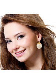 InStyle 18K Chunky Gold Plated Peals Drop Earrings for Women High Quality