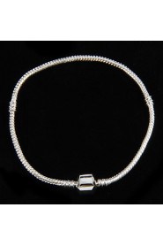 Punk Silver-Plated Silver Women's Bracelet