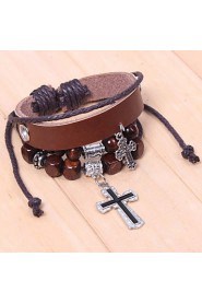 Vintage Hand Woven Leather Bracelet For Men And Women