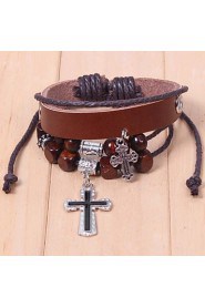 Vintage Hand Woven Leather Bracelet For Men And Women