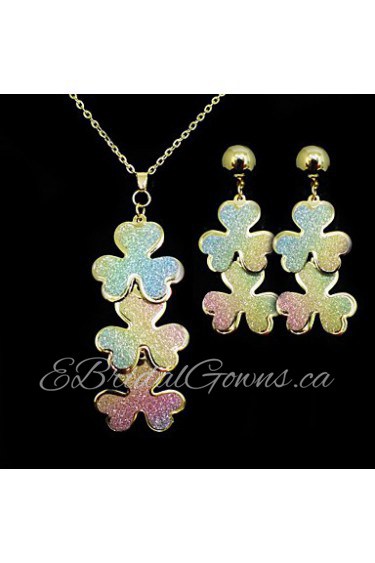 Jewelry Set Women's Anniversary / Wedding / Engagement / Birthday / Gift / Party / Special Occasion Jewelry Sets Alloy Non StoneNecklaces