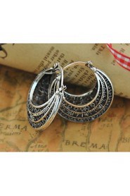 Vintage Jewelry Earrings Bohemian Tibetan Silver Earrings