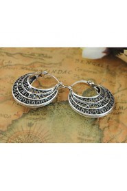 Vintage Jewelry Earrings Bohemian Tibetan Silver Earrings