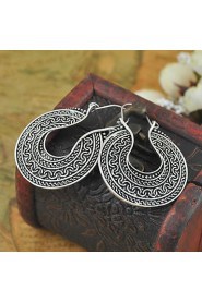 New Vintage Style Antique Silver brincos pendientes earrings for women