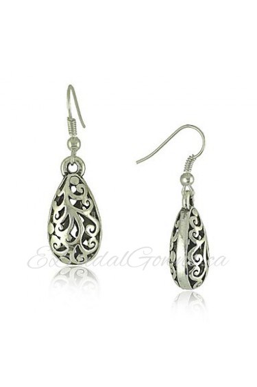 Ethnic Vintage Tibetan Silver Carving Drop Earrings Vintage Jewelry Earrings