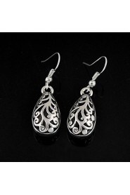 Ethnic Vintage Tibetan Silver Carving Drop Earrings Vintage Jewelry Earrings