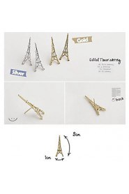 Eiffel Tower Alloy Stud Earrings