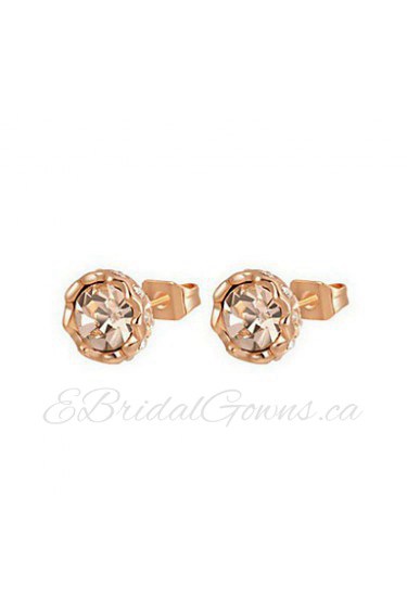 Stud Earrings Women's Alloy Earring Cubic Zirconia